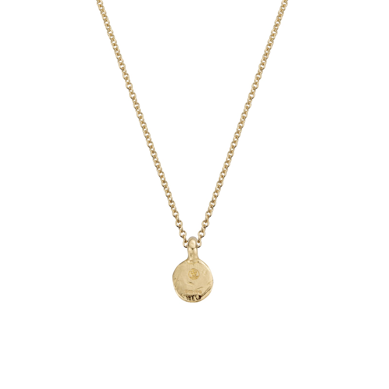 Gold Mini Disc Necklace