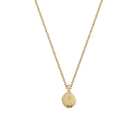 Gold Mini Disc Necklace