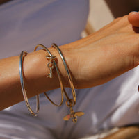 Gold Mini Dreamer's Key Bangle