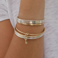 Gold Mini Dreamer's Key Bangle