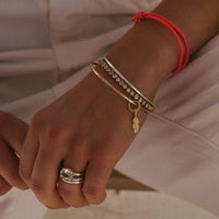 Gold Mini Feather Bangle