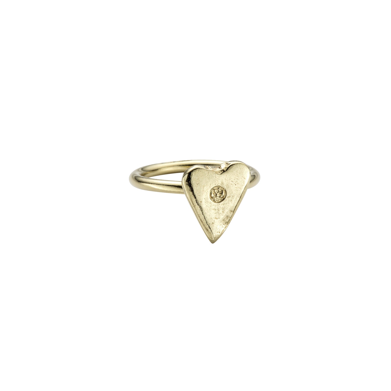 Gold Mini Heart Love Struck Ring