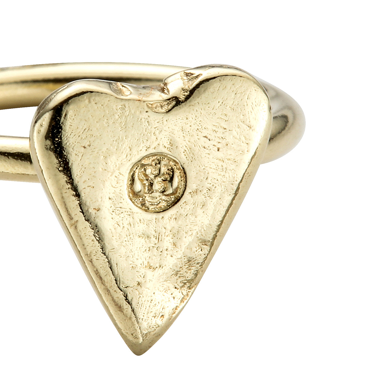 Gold Mini Heart Love Struck Ring