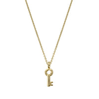 Gold Mini Dreamer's Key Necklace