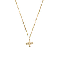 Gold Mini Kiss Necklace