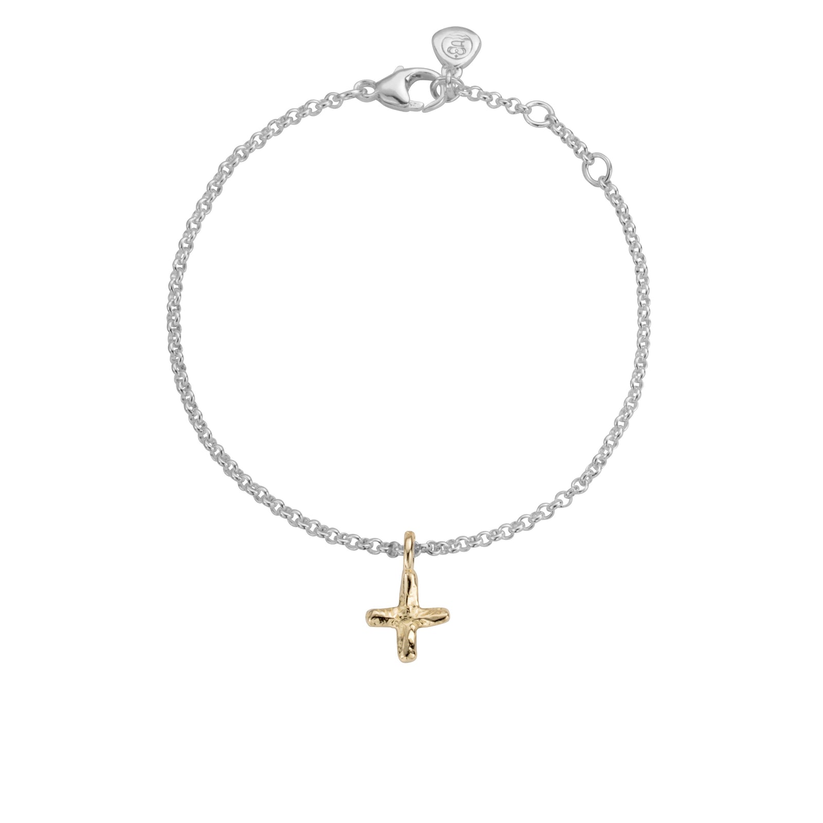 Silver & Gold Mini Kiss Chain Bracelet