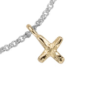 Silver & Gold Mini Kiss Chain Bracelet