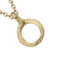 Gold Mini Open Circle Necklace