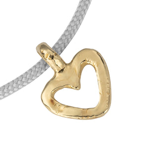 Gold Mini Open Heart Charm