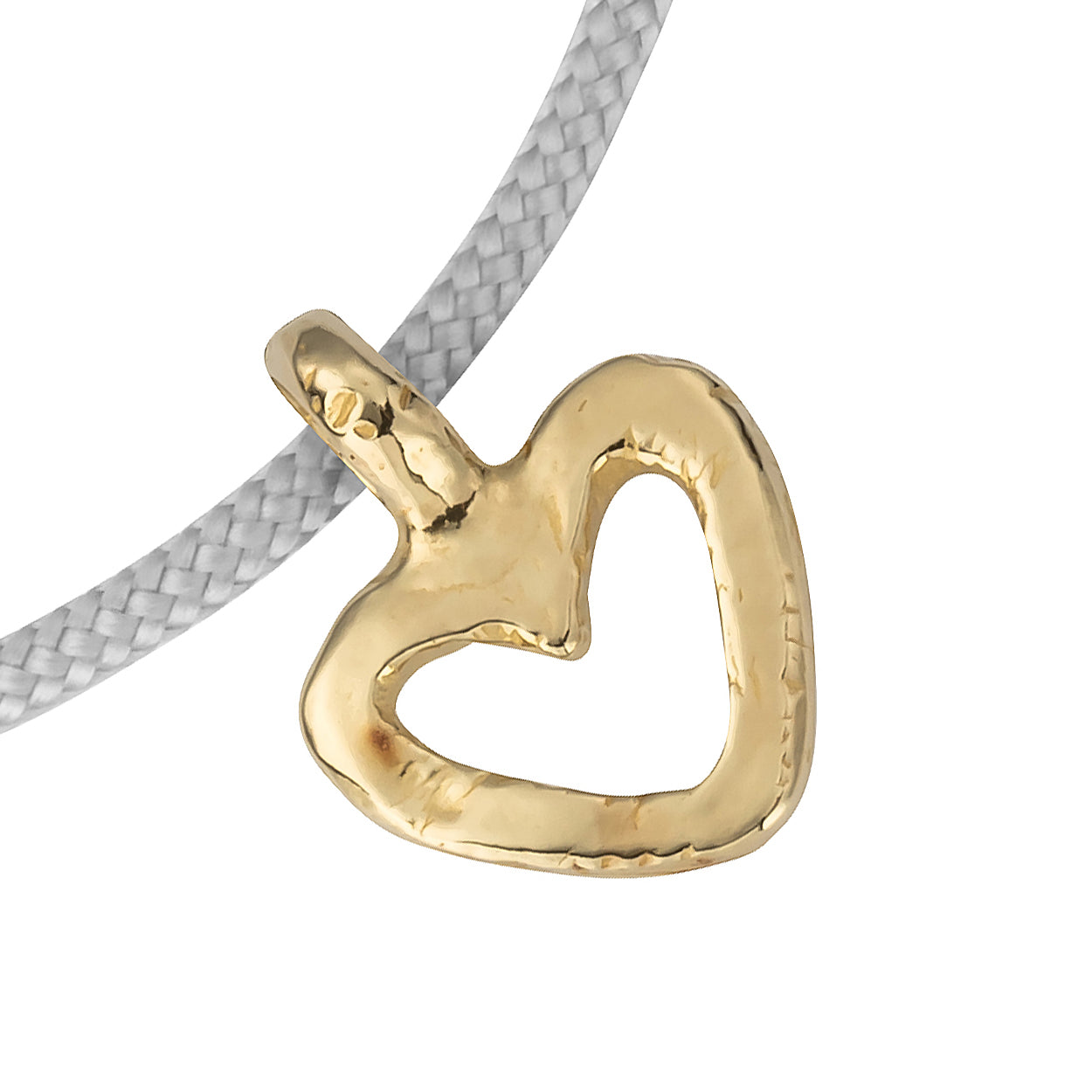 Gold Mini Open Heart Charm