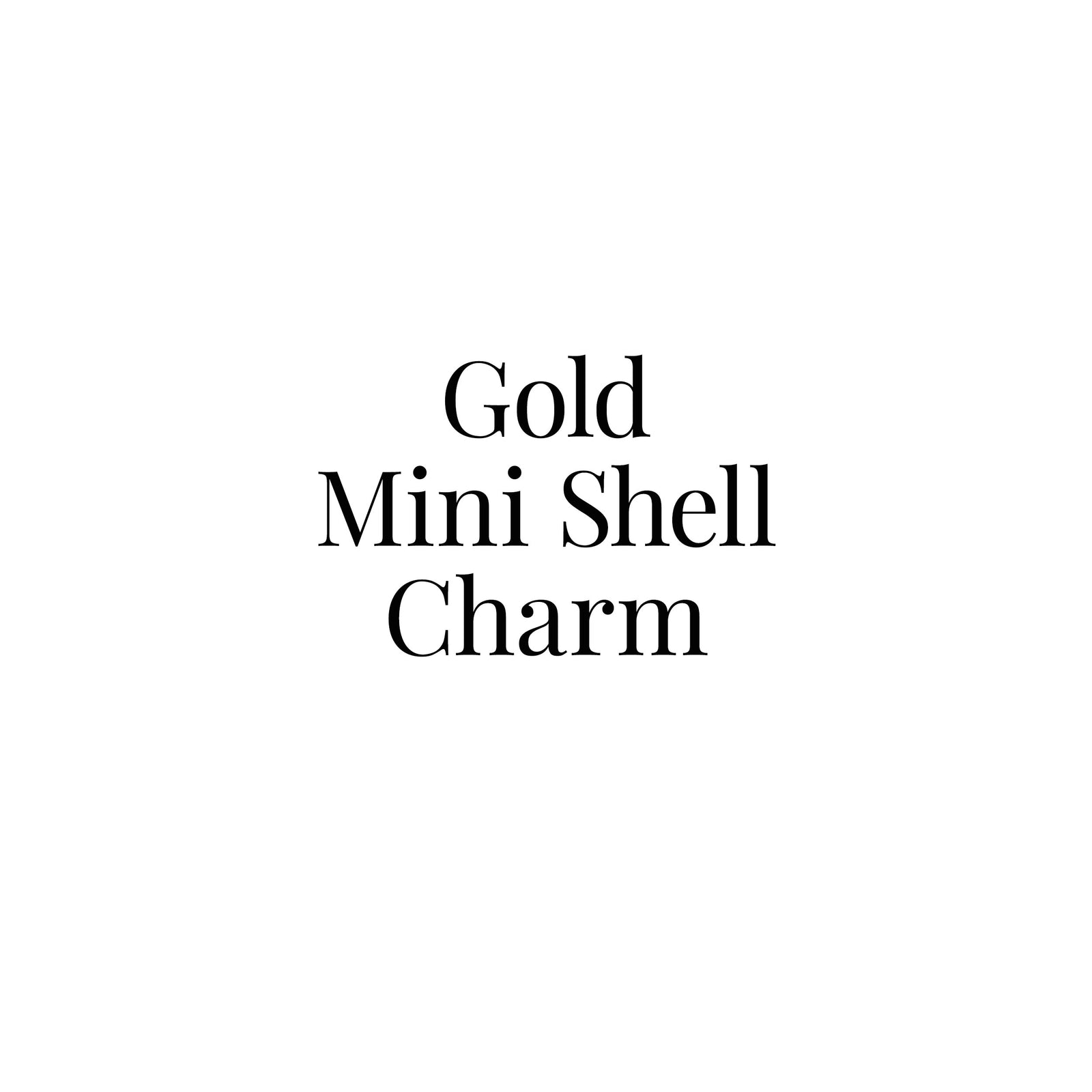 Gold Mini Shell Charm