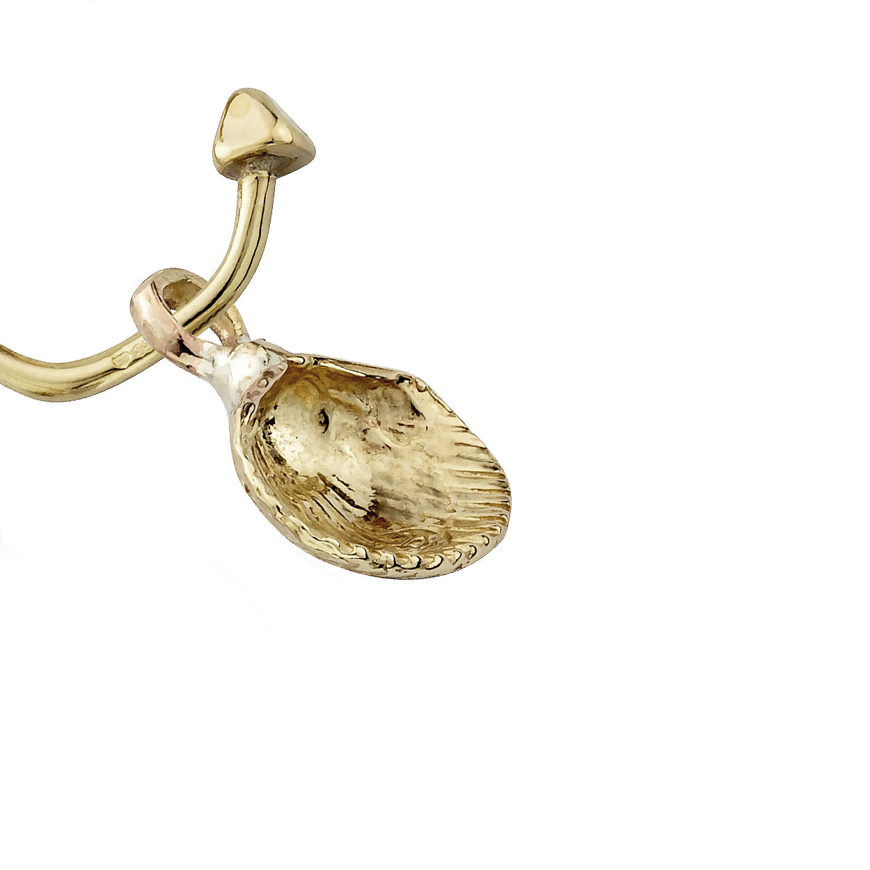 Gold Mini Shell Single Earring Charm