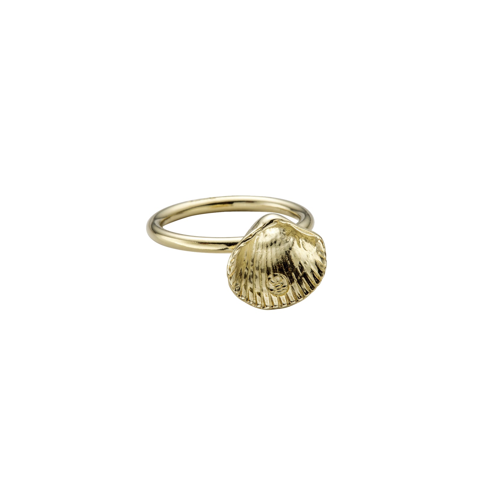 Gold Love Struck Mini Shell Ring