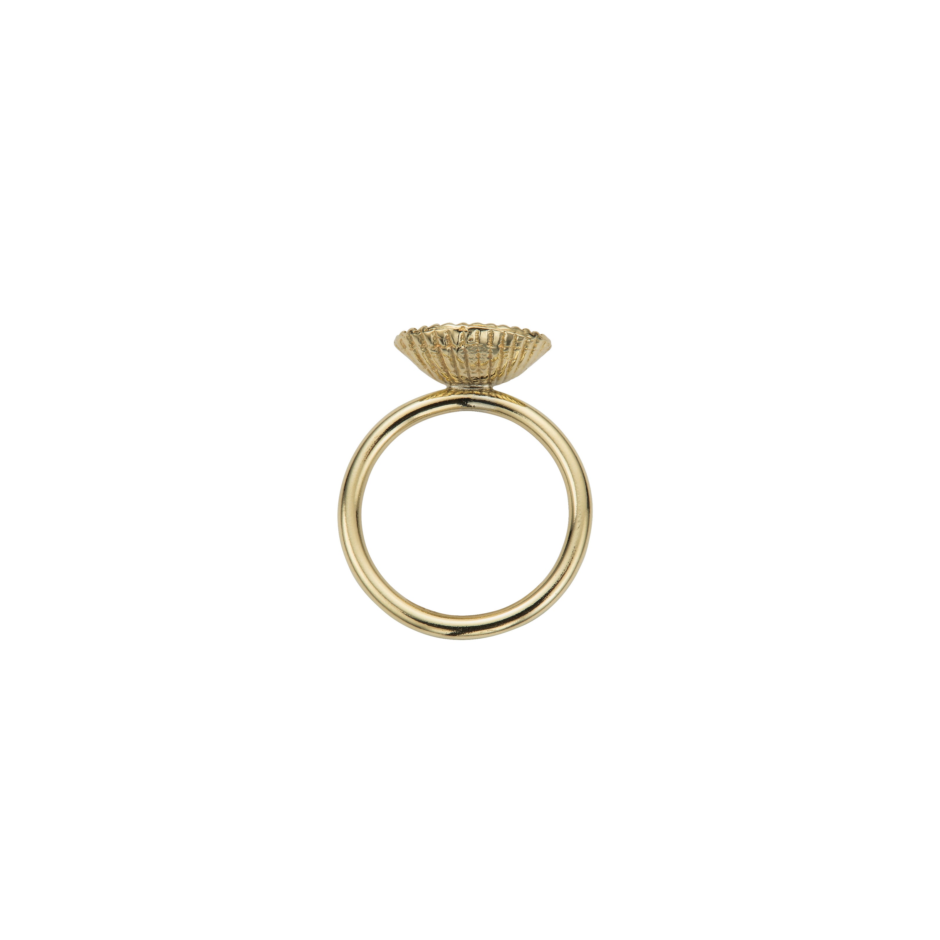 Gold Love Struck Mini Shell Ring