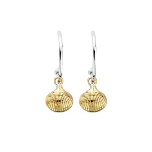 Maxi Cupid Hoops With Gold Mini Shell Charms