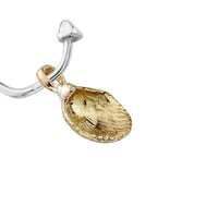 Mini Cupid Hoops With Gold Mini Shell Charms