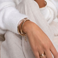 Gold Mini Star Bangle