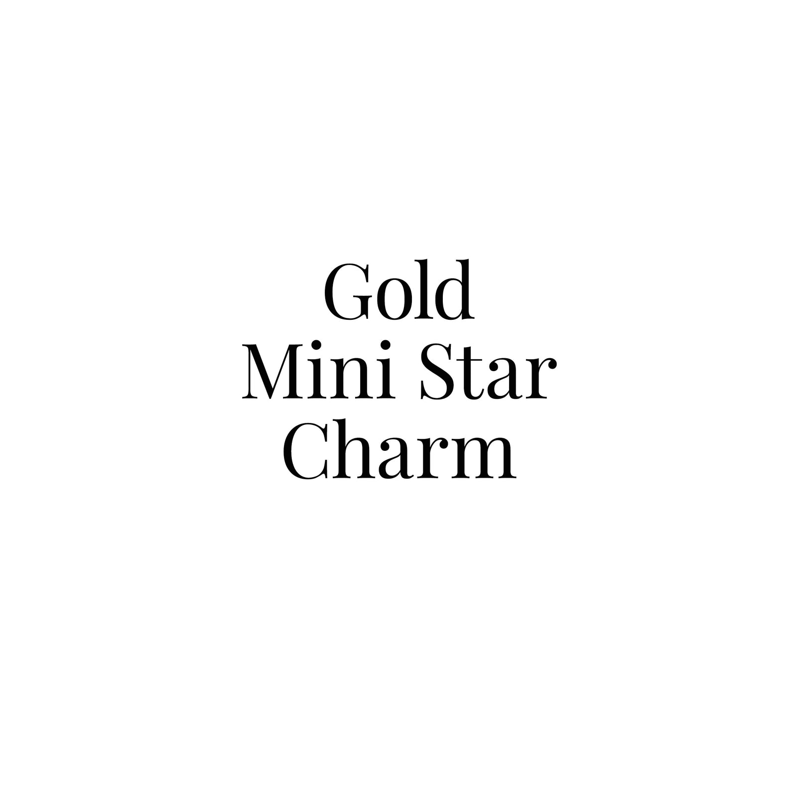 Gold Mini Star Charm