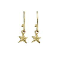 Gold Maxi Cupid Hoops With Mini Star Charms