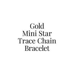 Gold Mini Star Trace Chain Bracelet