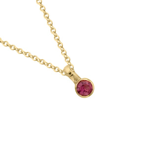 Gold Mini Tourmaline Pendant