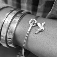 Gold Mini Turtle Dove Bangle