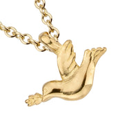 Gold Mini Turtle Dove Necklace