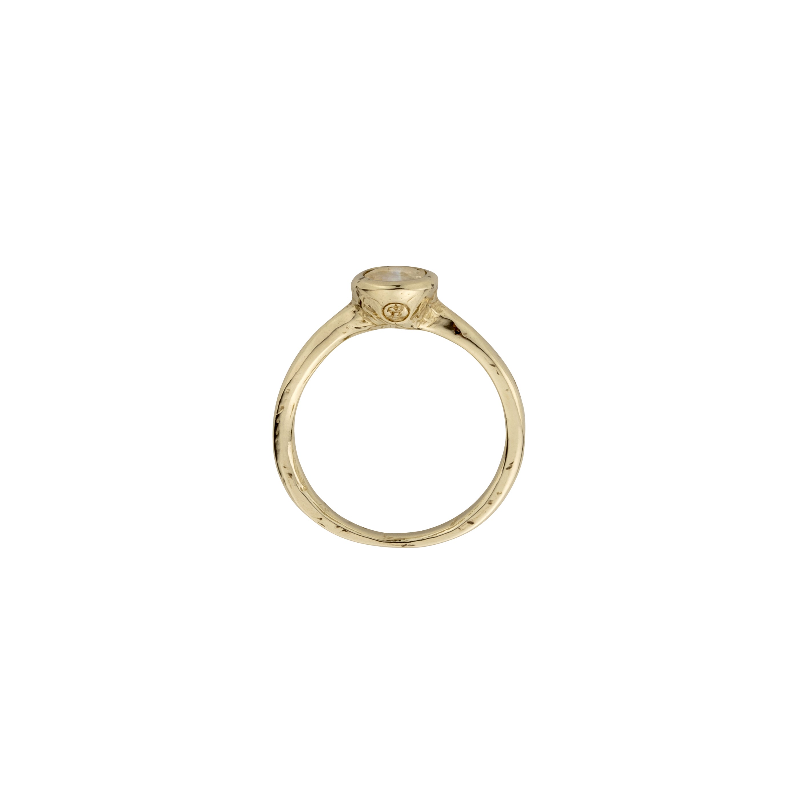 Gold Moonstone Baby Stone Ring