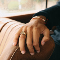 Gold Oval Signet Ring