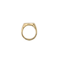 Gold Round Signet Ring