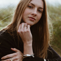 Gold Ruby Trinity Ring