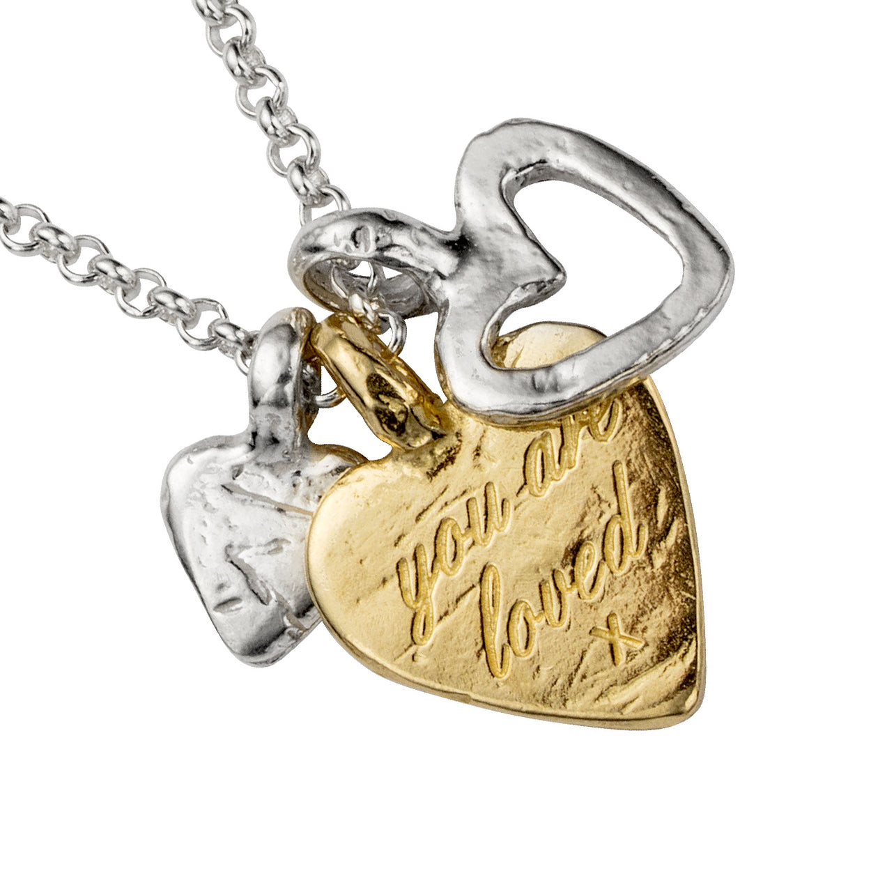 Silver & Gold A Lot of Love Necklace