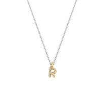 Silver & Gold Mini Alphabet Necklace