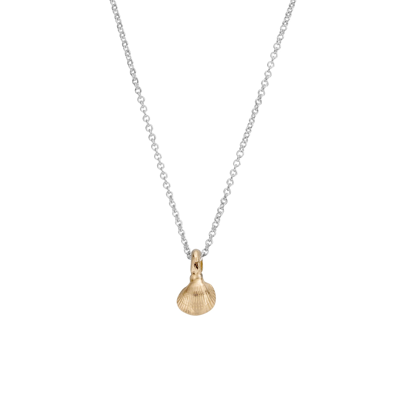 Silver & Gold Baby Shell Necklace