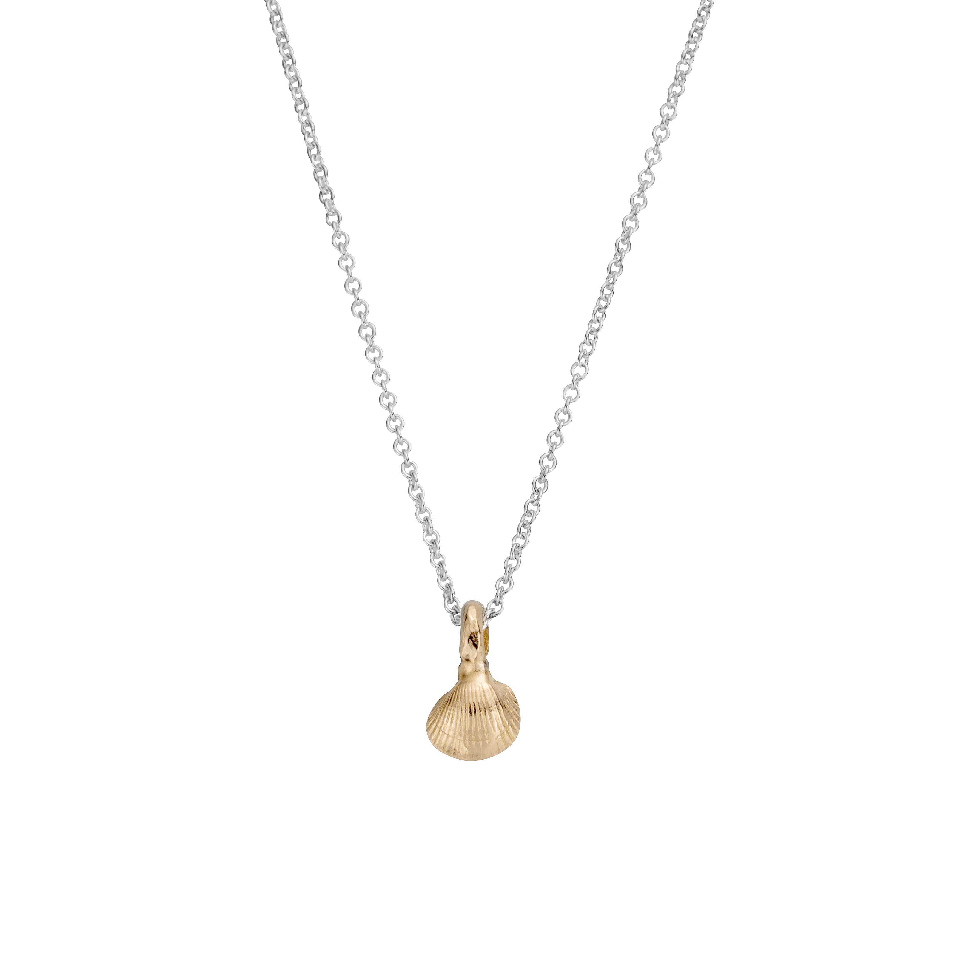 Silver & Gold Baby Shell Necklace