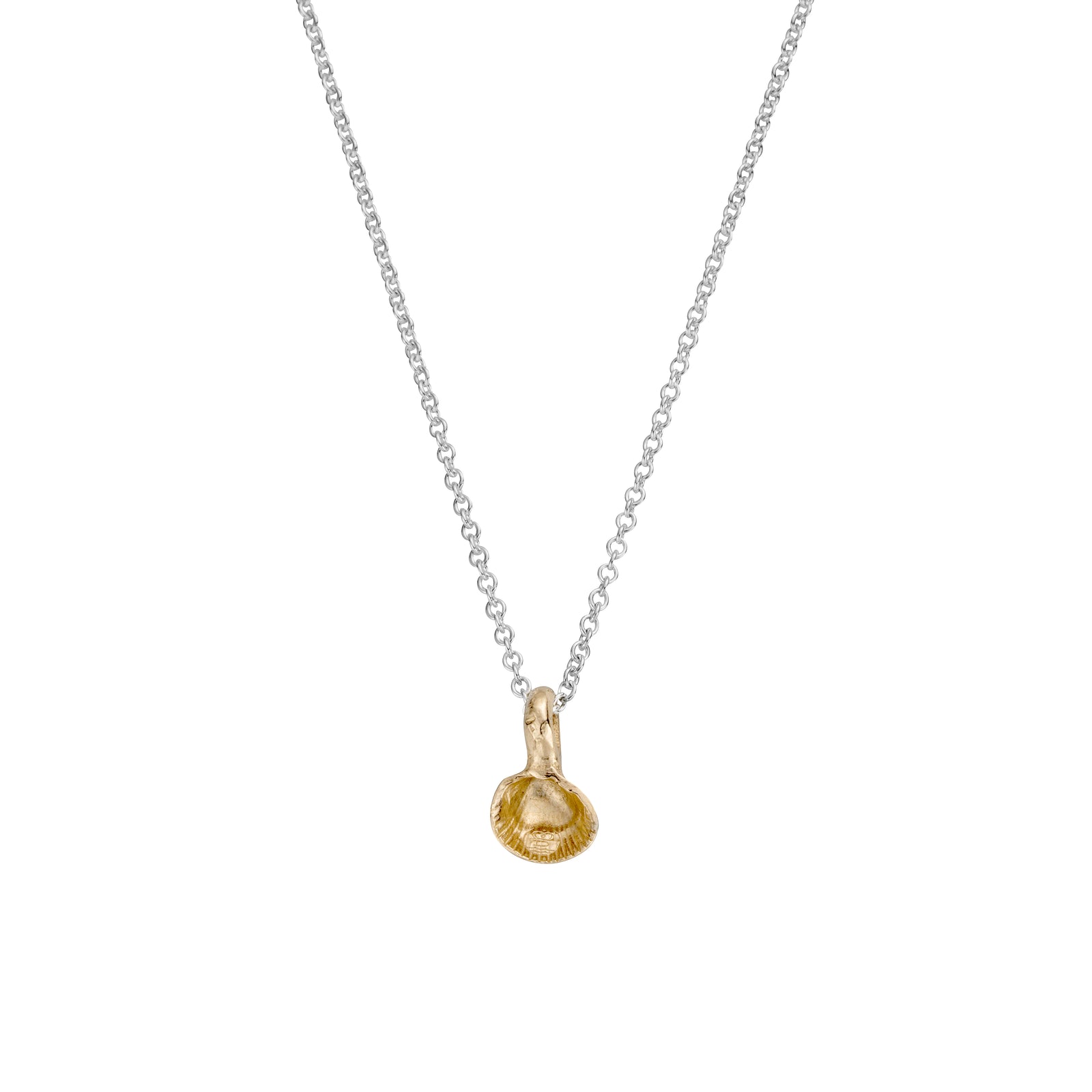 Silver & Gold Baby Shell Necklace