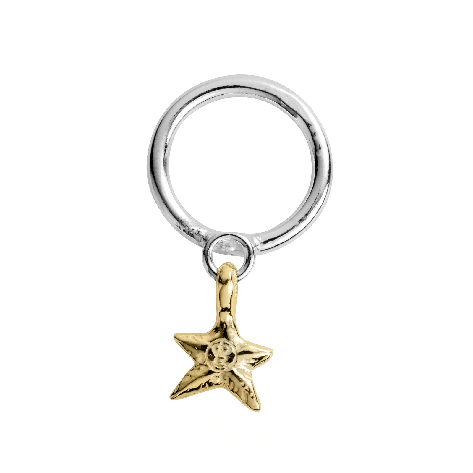 Silver & Gold Mini Star Falling Ring