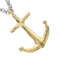 Silver & Gold Maxi Anchor Necklace