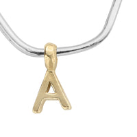 Maxi Cupid Hoops With Gold Alphabet Charms