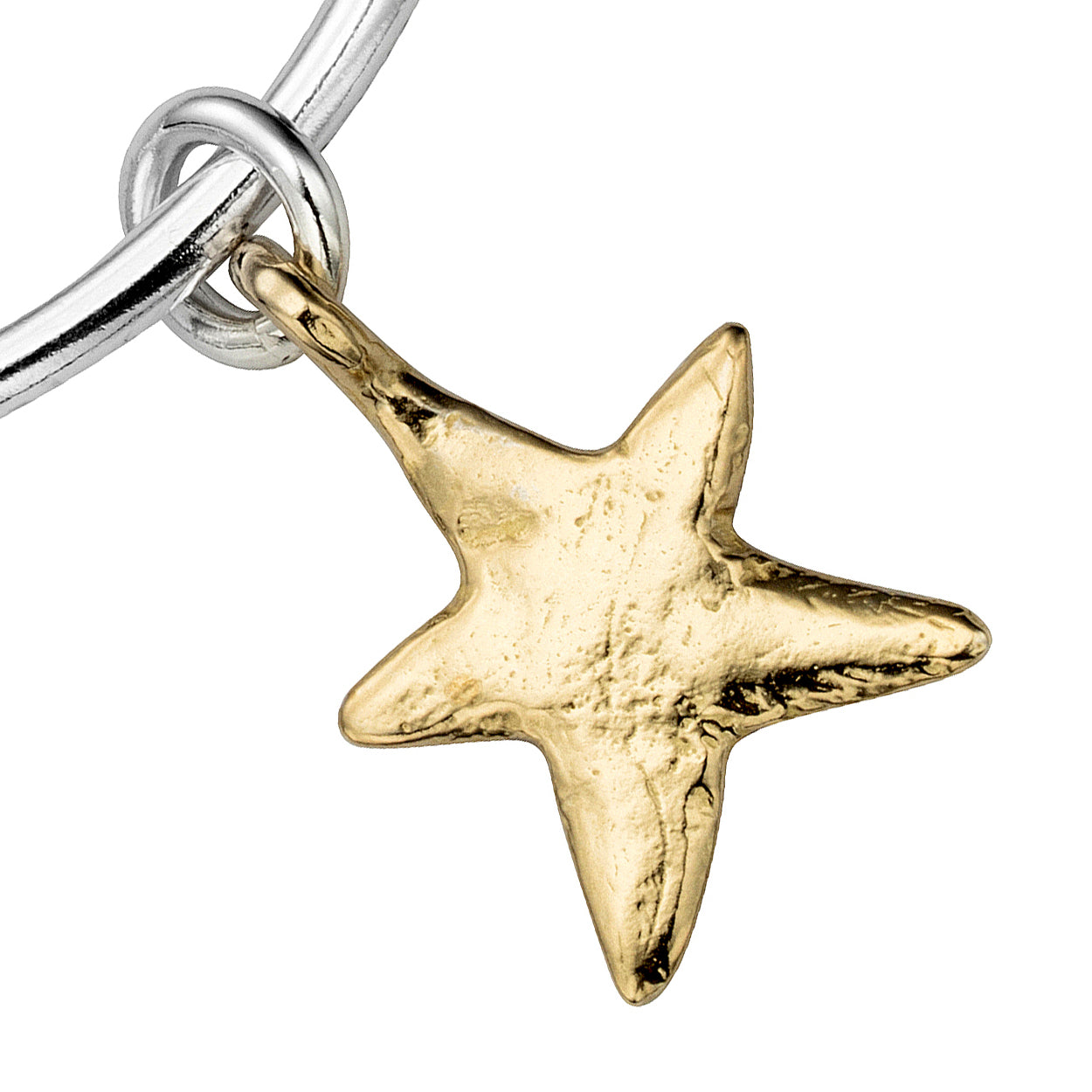 Silver & Gold Maxi Star Bangle