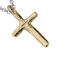 Silver & Gold Medium Cross Necklace