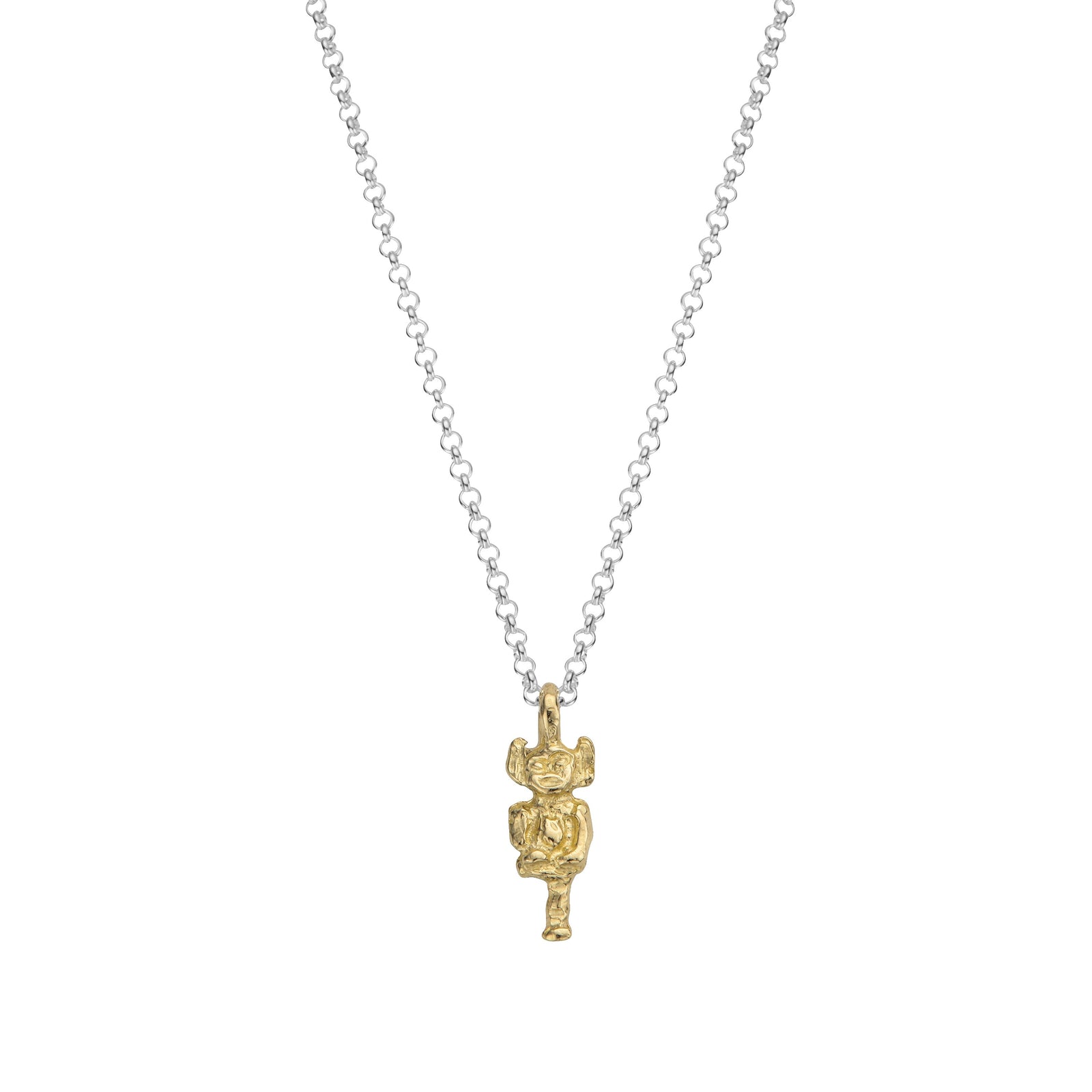 Silver & Gold Medium Lincoln Imp Necklace