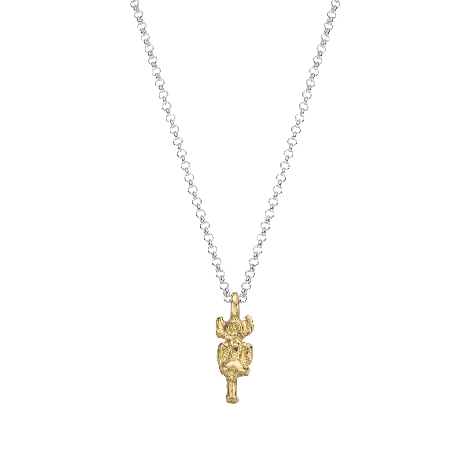 Silver & Gold Medium Lincoln Imp Necklace