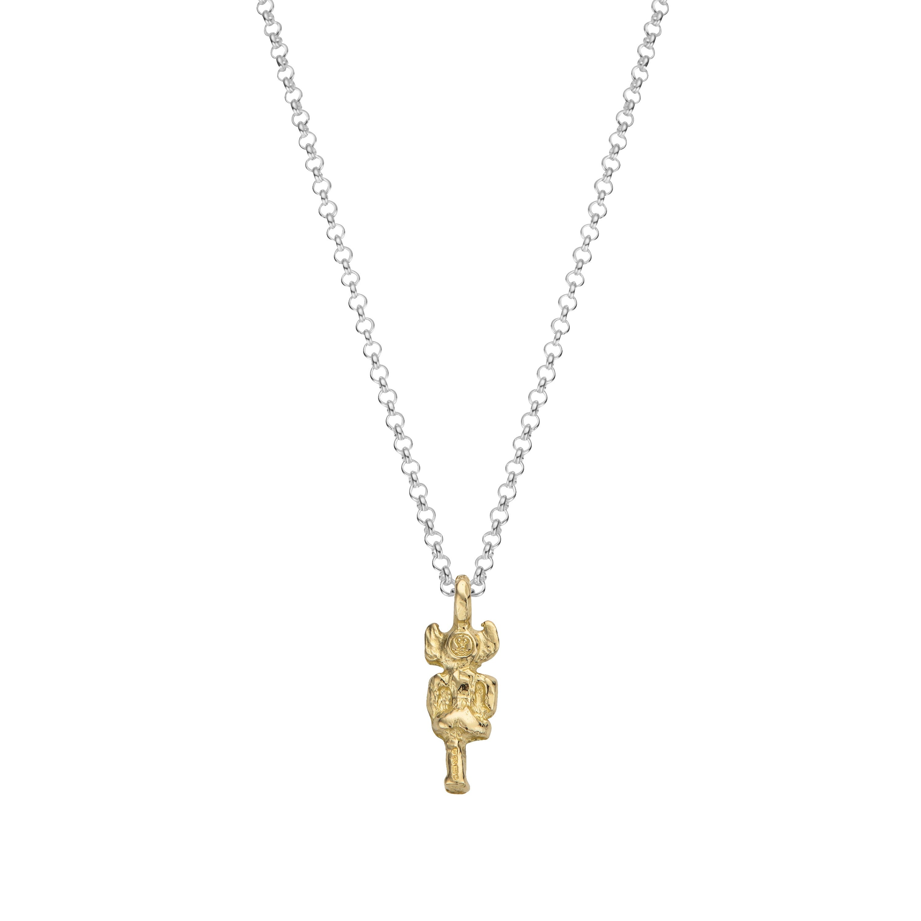 Silver & Gold Medium Lincoln Imp Necklace
