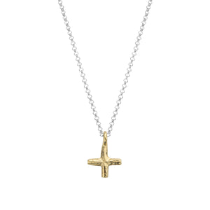 Silver & Gold Medium Kiss Necklace
