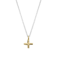 Silver & Gold Medium Kiss Necklace