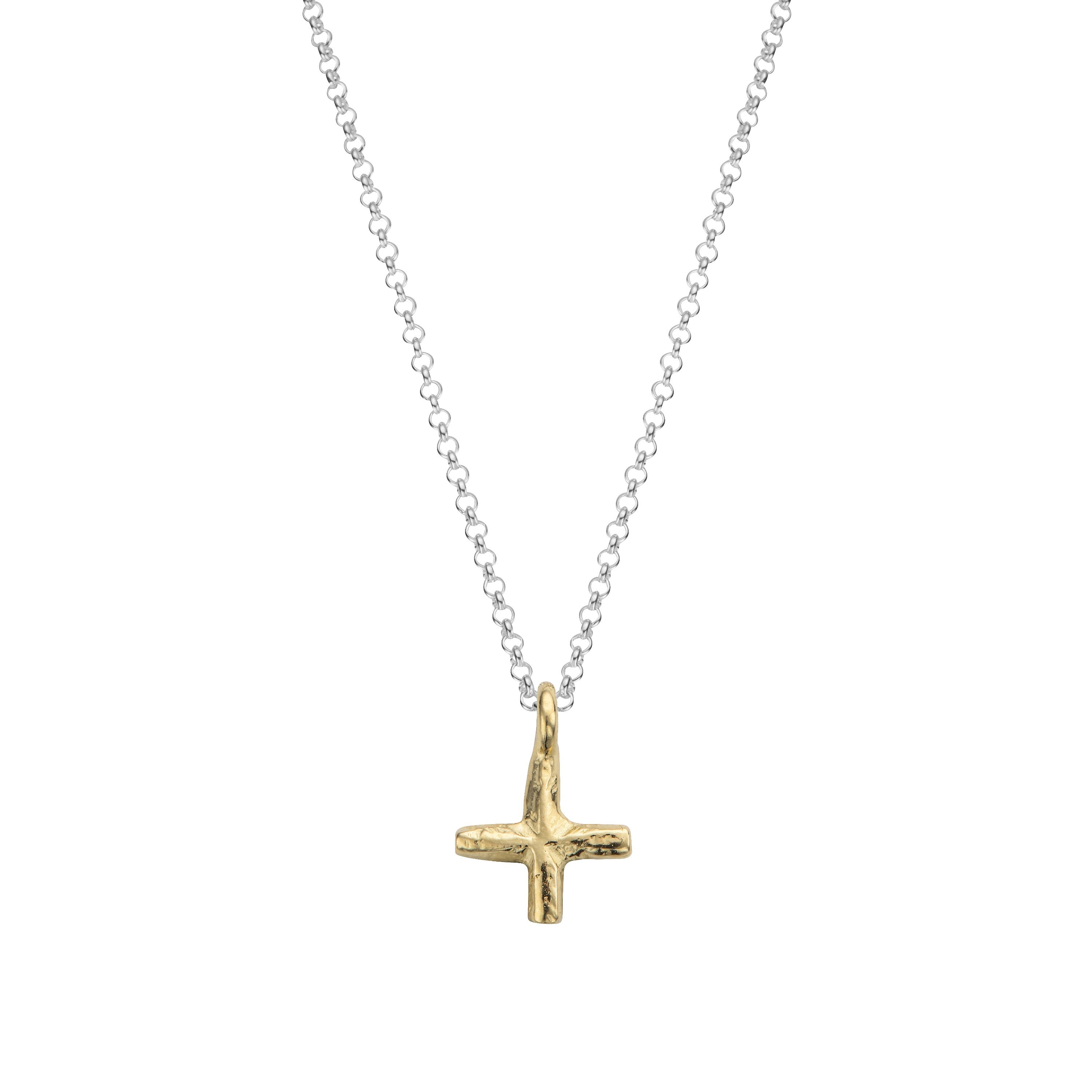 Silver & Gold Medium Kiss Necklace