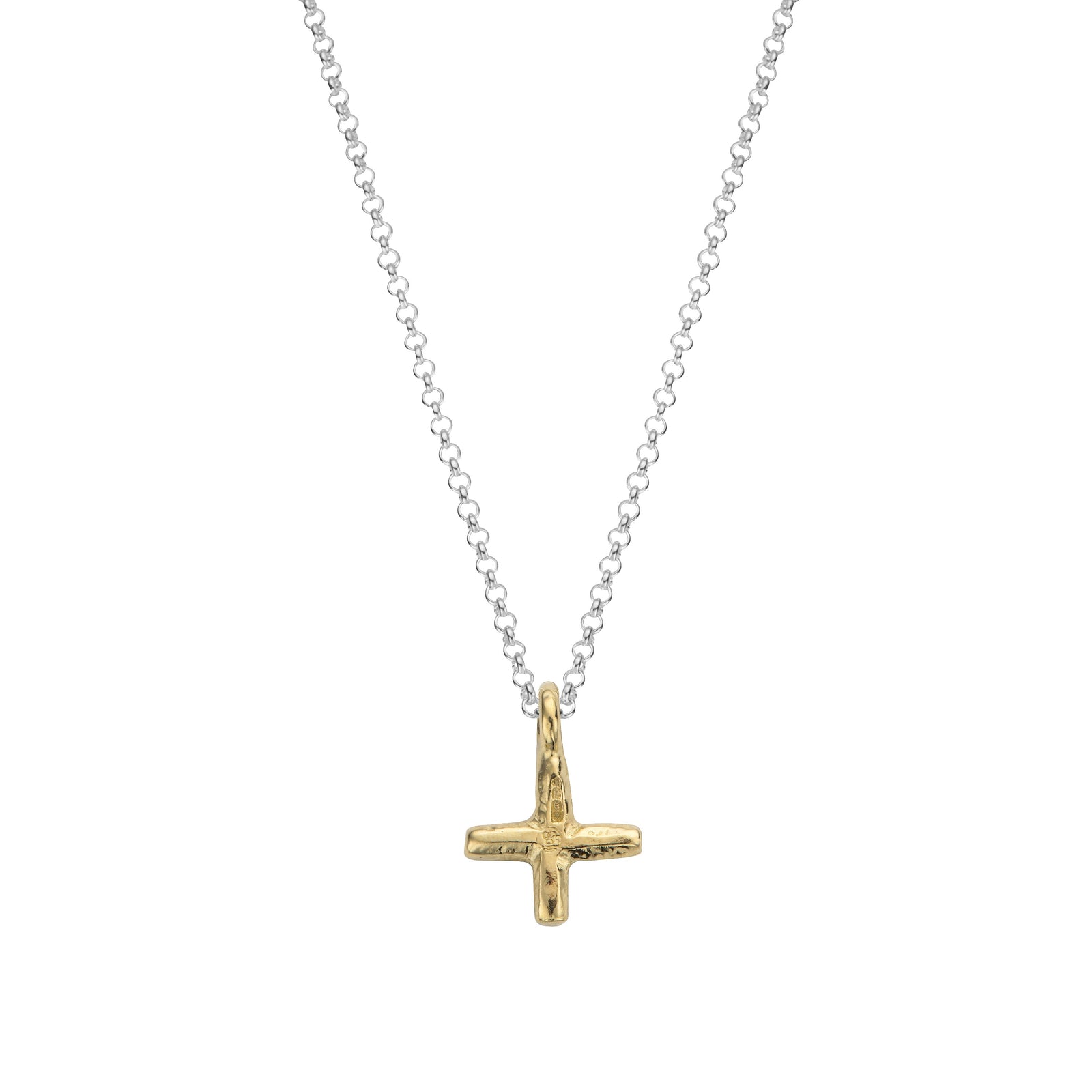 Silver & Gold Medium Kiss Necklace