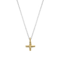 Silver & Gold Medium Kiss Necklace