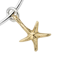 Silver & Gold Medium Starfish Bangle
